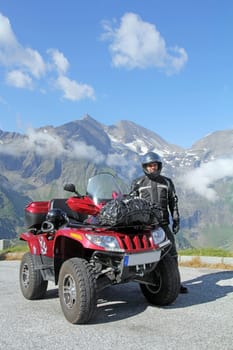 With the ATV into the mountains of Austria
