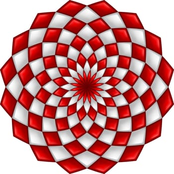 Cool Abstract Texture with Geometric Shape on white