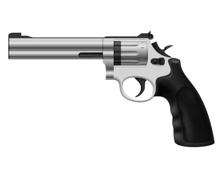 Revolver. Illustration on white background for design