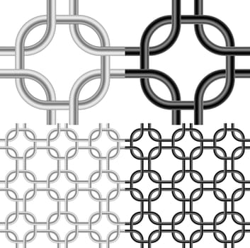 Metal Mesh. Illustration on White background for design