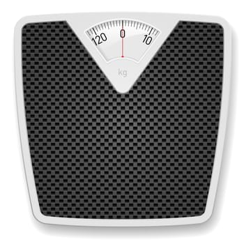 Bathroom Weight Scale. Illustration on white background