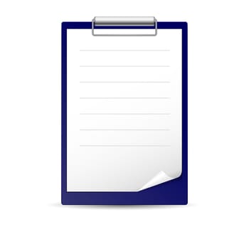 Icon for notes, paper for notes on the dark basis