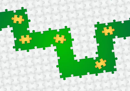 Abstract Puzzle background. Illustration for You design