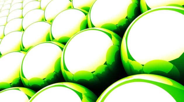 Magic Matrix Balls Background - Green 13