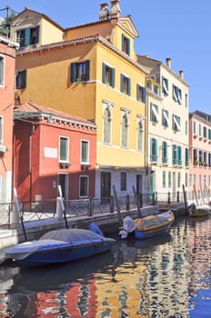 View of the city of Venice (Venezia) in Italy