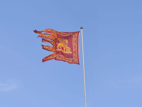 The Flag of Venice (Venezia) with the winged lion of St Marc