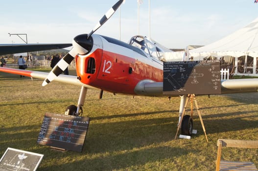1946 De Havilland DHCI Chipmunk plane at the Goodwood Revival festival on 15th S