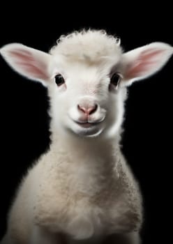 Portrait looking nature agriculture sheep mammal isolated farming wool head young cute lamb grass rural animal domesticated white livestock face