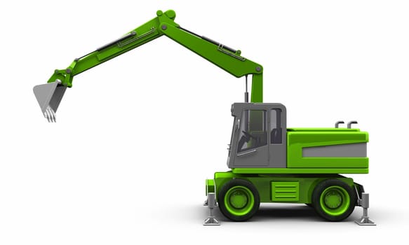 The green shovel excavator 08