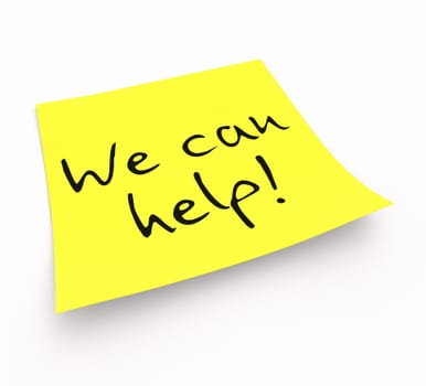 Notizzettel - We can help!
