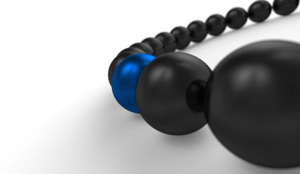 blue and black - 3D ball focus 5