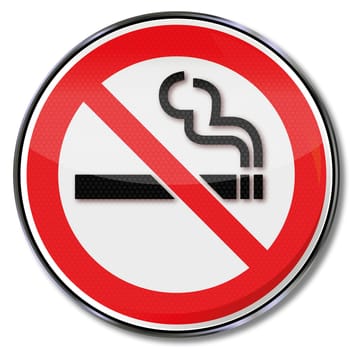 Prohibition sign smoking ban