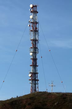 Transmission mast on Heligoland