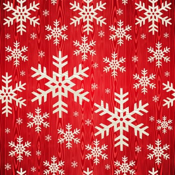 Christmas wooden snowflakes seamless pattern card background. illustration background. Vector illustration layered for easy manipulation and custom coloring.