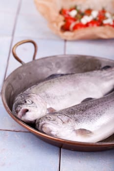 Trout in the pan