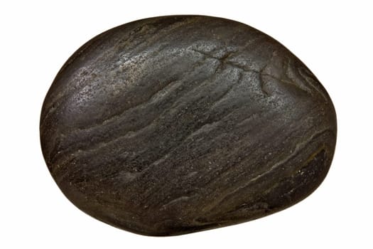 Black SPA stone isolated on white background