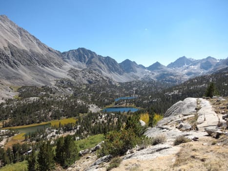Beautiful view of Sierra mountains, California