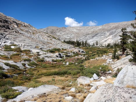 Beautiful view of Sierra mountains, California