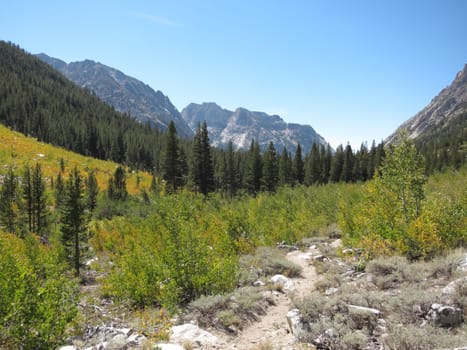 Beautiful view of Sierra mountains, California