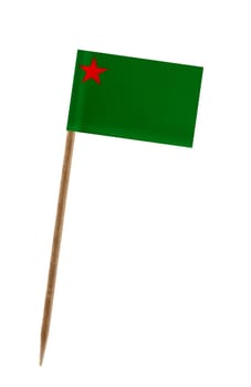 Tooth pick wit a small paper flag of Benin