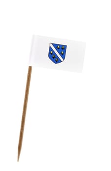 Tooth pick wit a small paper flag of Bosnia Herzegovina