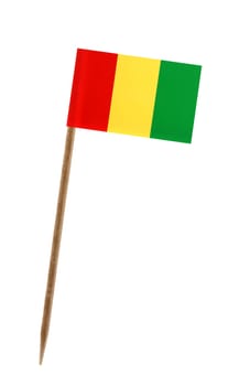 Tooth pick wit a small paper flag of Guinea