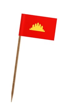 Tooth pick wit a small paper flag of Kampucea