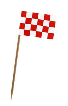 Tooth pick wit a small paper flag of Noord Brabant