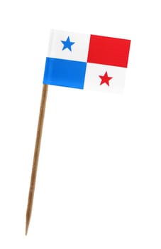 Tooth pick wit a small paper flag of Panama