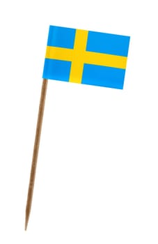 Tooth pick wit a small paper flag of  Sweden