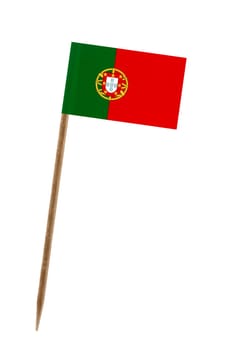 Tooth pick wit a small paper flag of Portugal