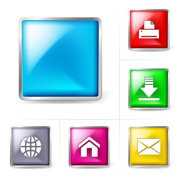 Abstract computer internet icons