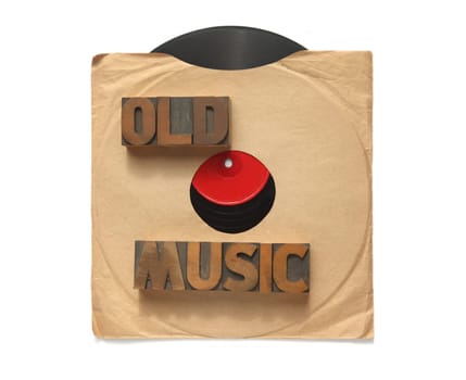 record from the 30s or 40s with the words 'old music'