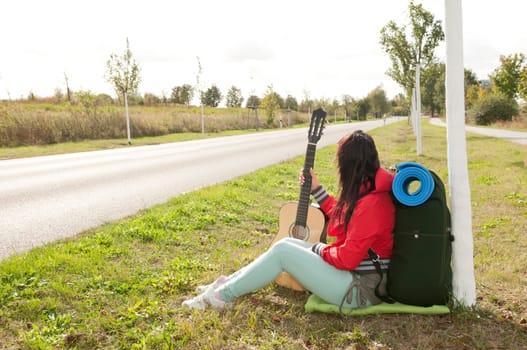 Roadside hitchhiker