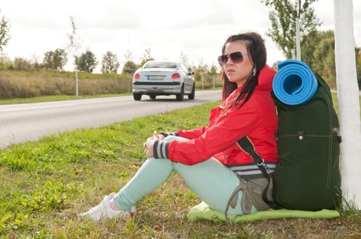 Roadside hitchhiker