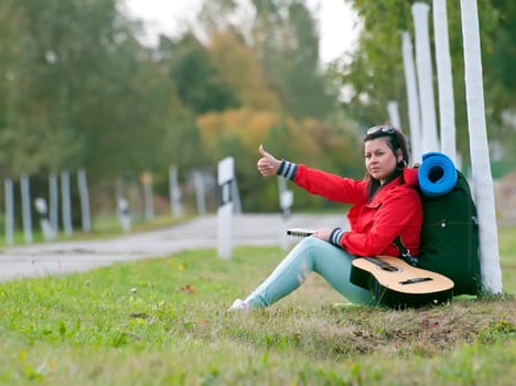 Roadside hitchhiker
