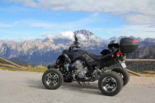 Quad biking in the Dolomites
