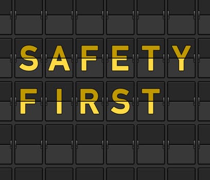 Symbol of safety prevention and protection advice