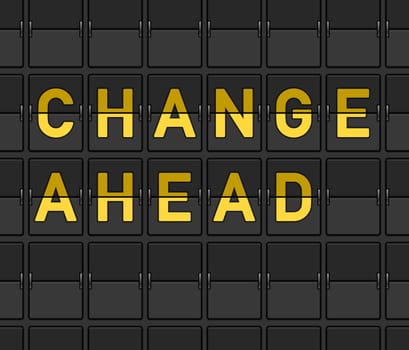 Innovation conceptual illustration as airport flip board