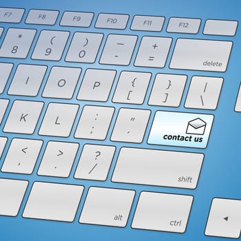 Internet feedback or contact solution in form of key on keyboard