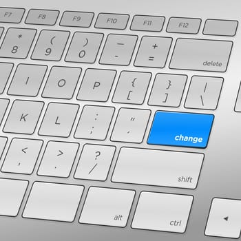Challenging change ahead requiring one keyboard press