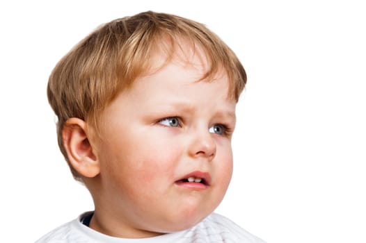 Portrait of the little boy, close up