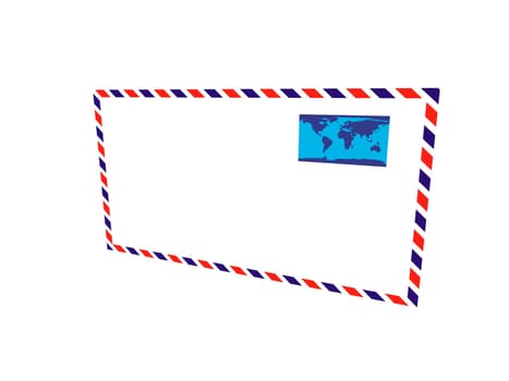 Old post envelope, background