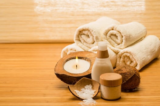 Coconut spa and beauty cosmetics natural body care lotion