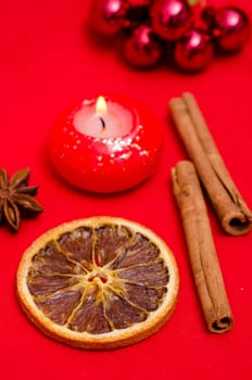 Christmas Spices Cinnamon,Star Anise and Orange