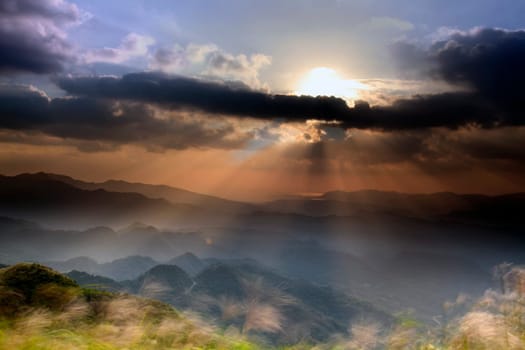 Fifth Mountain Sunrise, the new Taipei, Taiwan for adv or others purpose use
