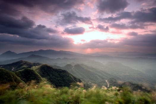 Fifth Mountain Sunrise, the new Taipei, Taiwan for adv or others purpose use