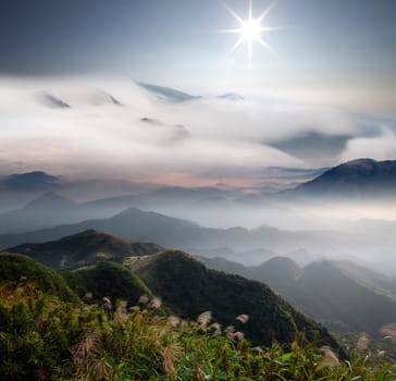 Fifth Mountain Sunrise, the new Taipei, Taiwan for adv or others purpose use