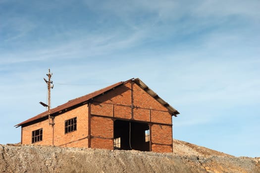Abandoned warehouse in the mine of Lousal, Grandola, Portugal