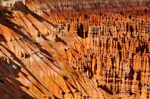 Bryce canyon mountains detail view, national park, USA